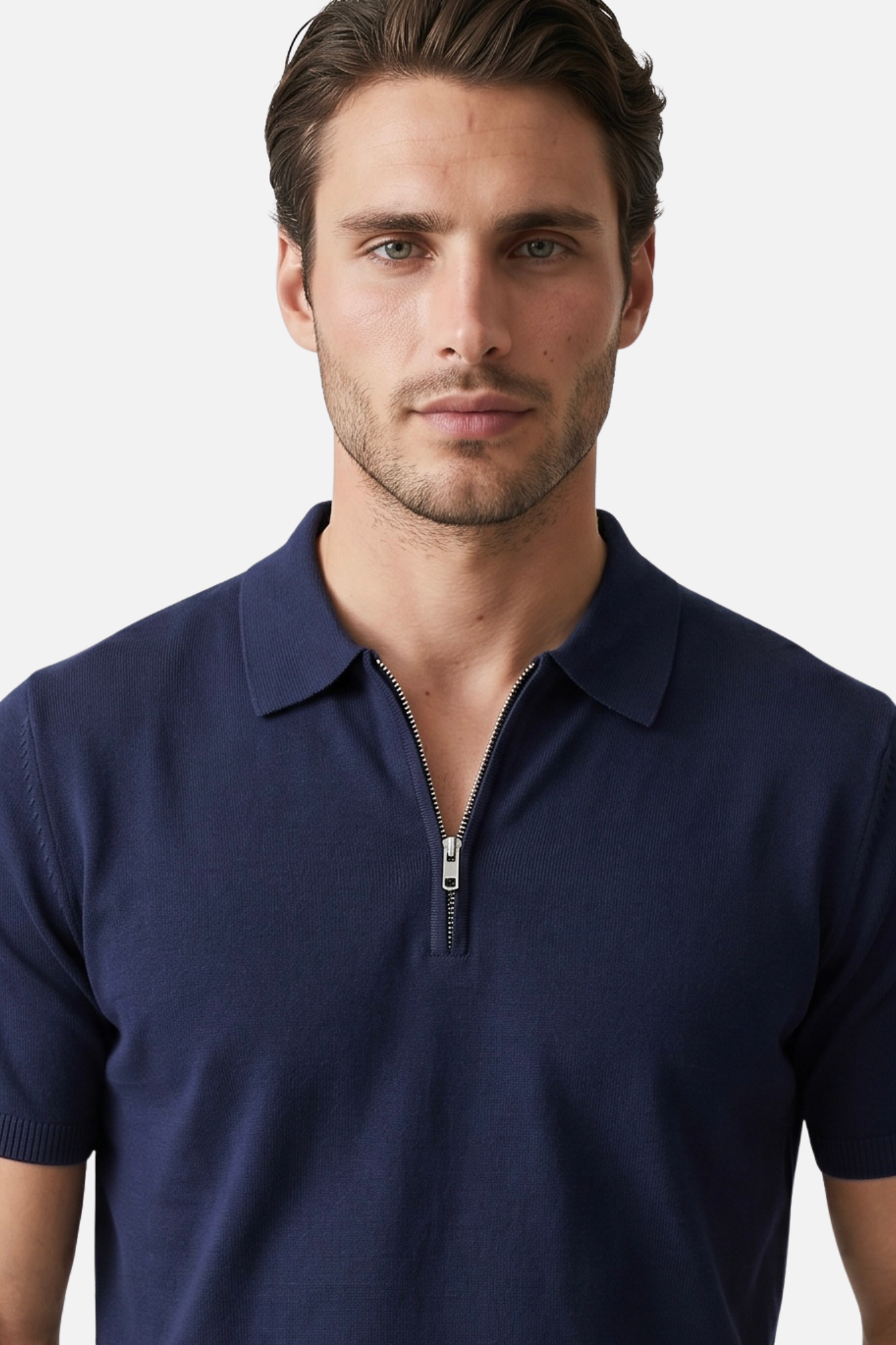 Polo con Zip Monaco