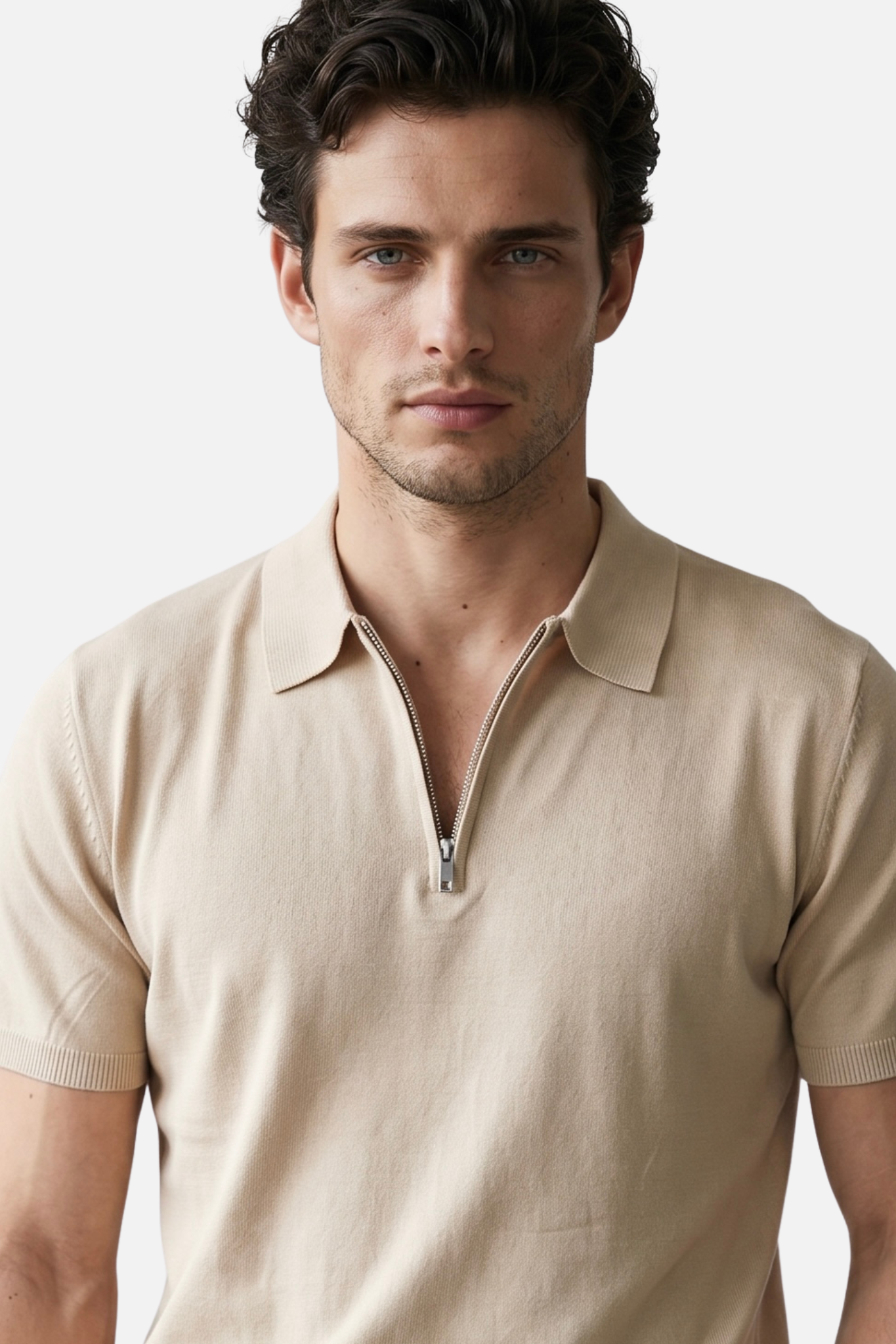 Polo con Zip Monaco