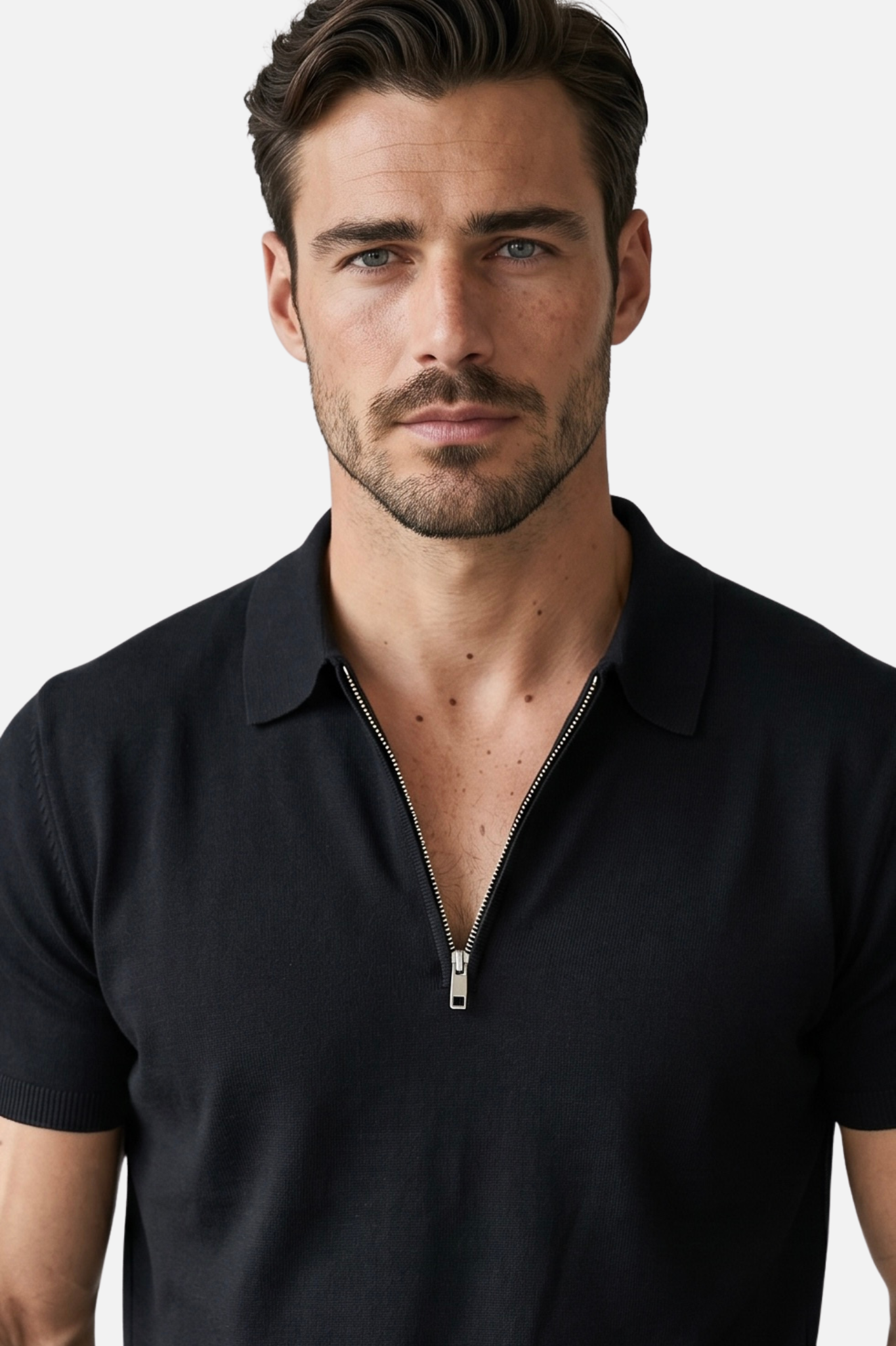 Polo con Zip Monaco