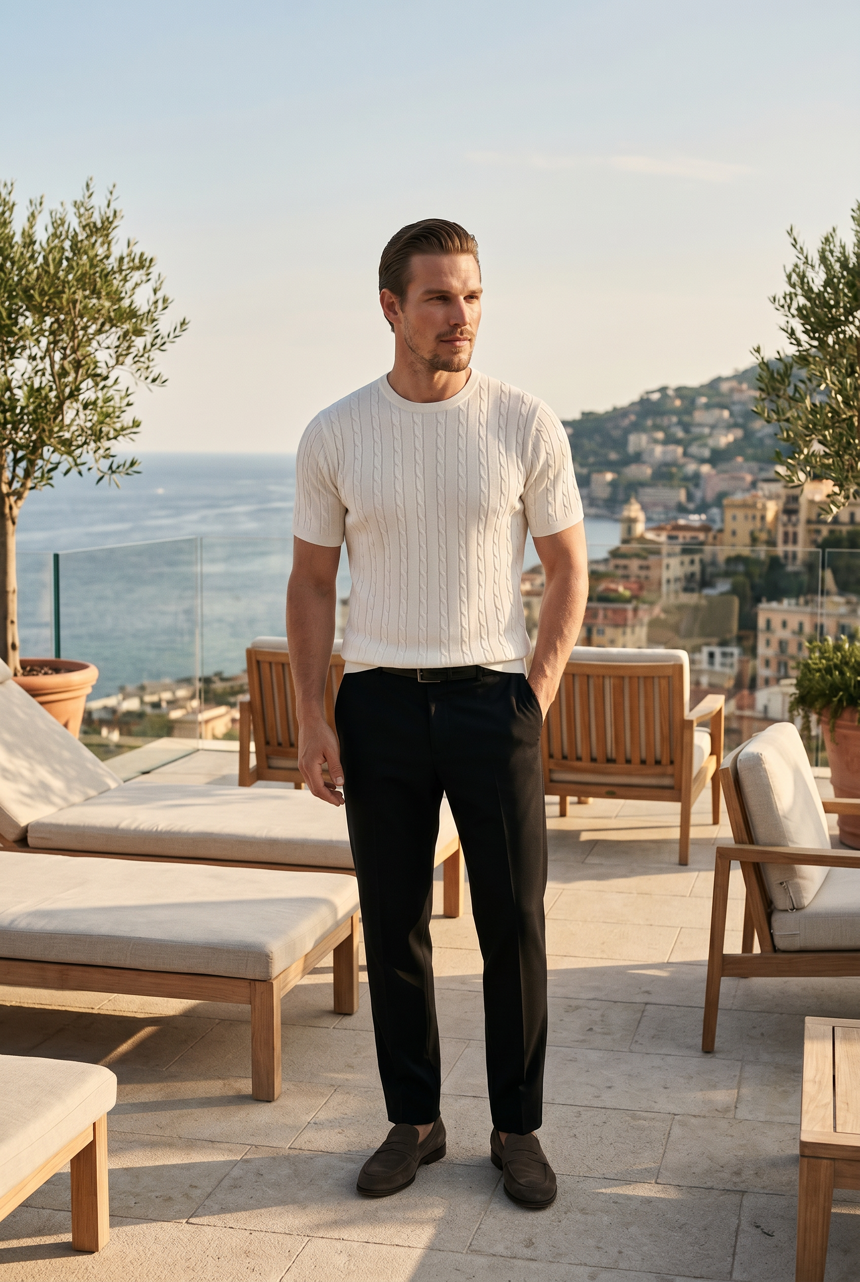 T-shirt in Maglia Capri